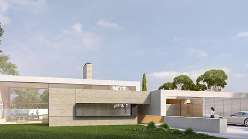 We won the architecture competition for 9 single-family homes in Valdemarín